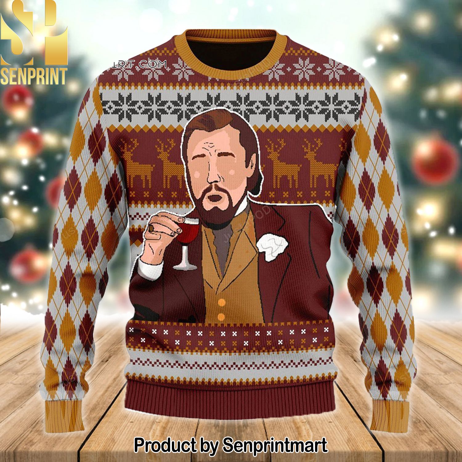 Leonardo Dicaprio For Christmas Gifts Ugly Christmas Holiday Sweater