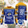 Los Angeles Chargers NFL For Christmas Gifts Knitting Pattern Sweater