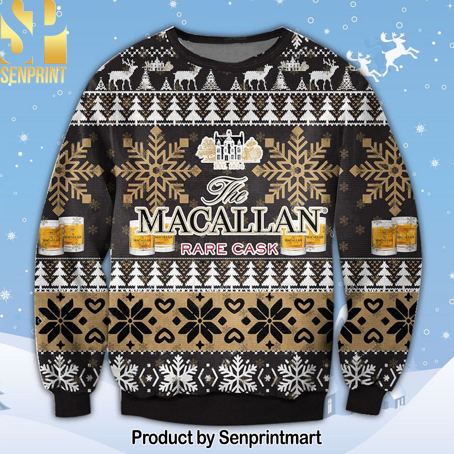 Macallan For Christmas Gifts Ugly Christmas Holiday Sweater