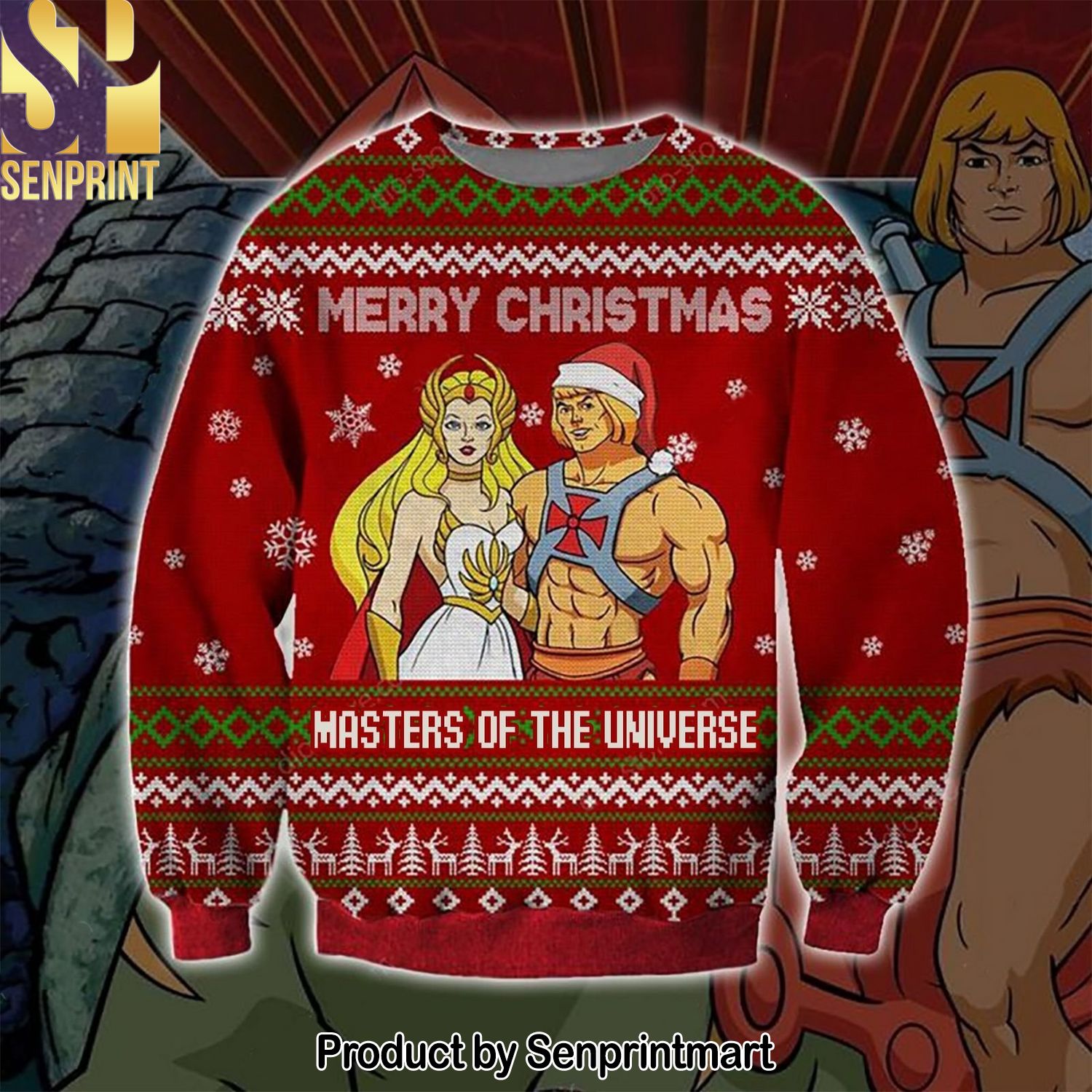 Masters Of Universe Ugly Xmas Wool Knitted Sweater