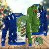Michelob ultra Grinch Hand Christmas Ugly Wool Knitted Sweater