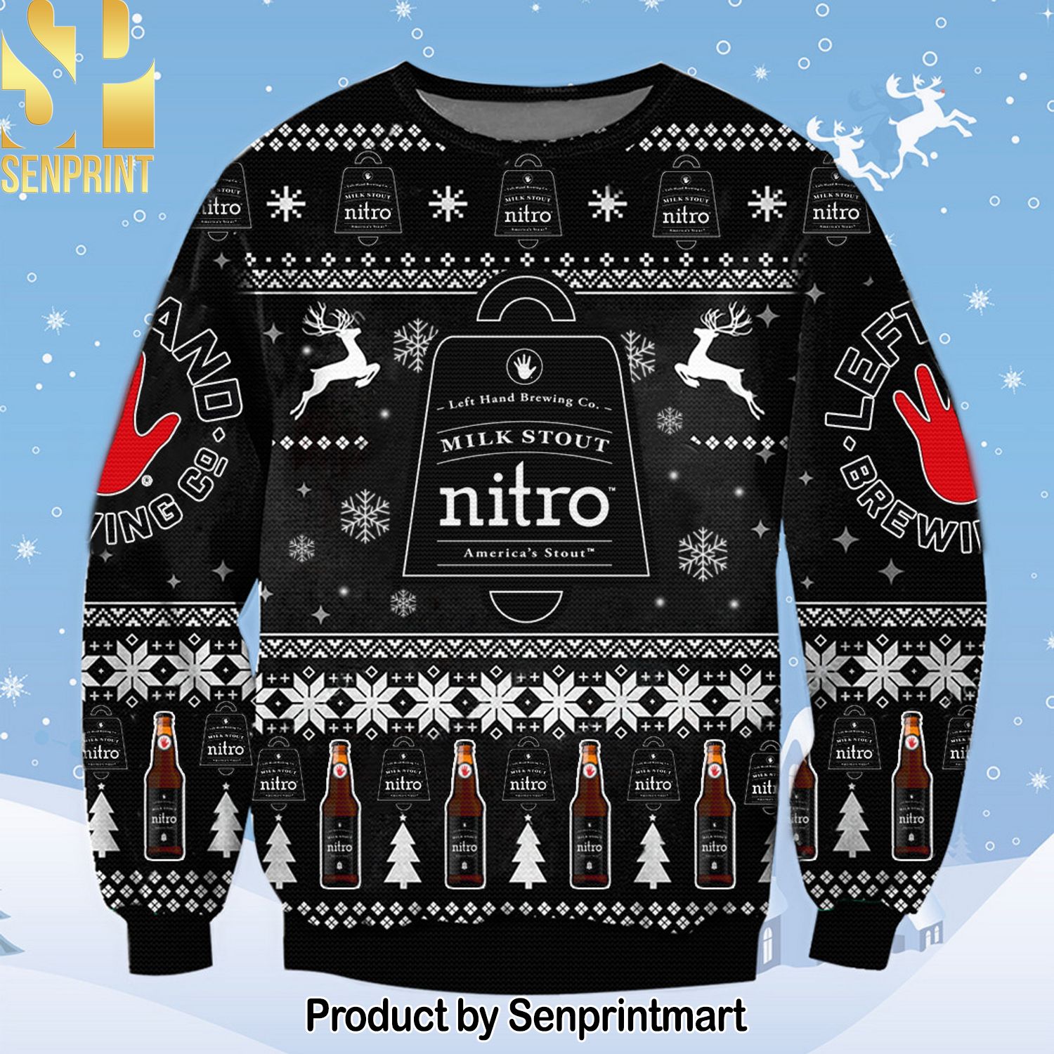 Milk Stout Nitro Ugly Christmas Sweater
