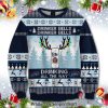 Miller Lite Camping For Christmas Gifts Knitting Pattern Sweater