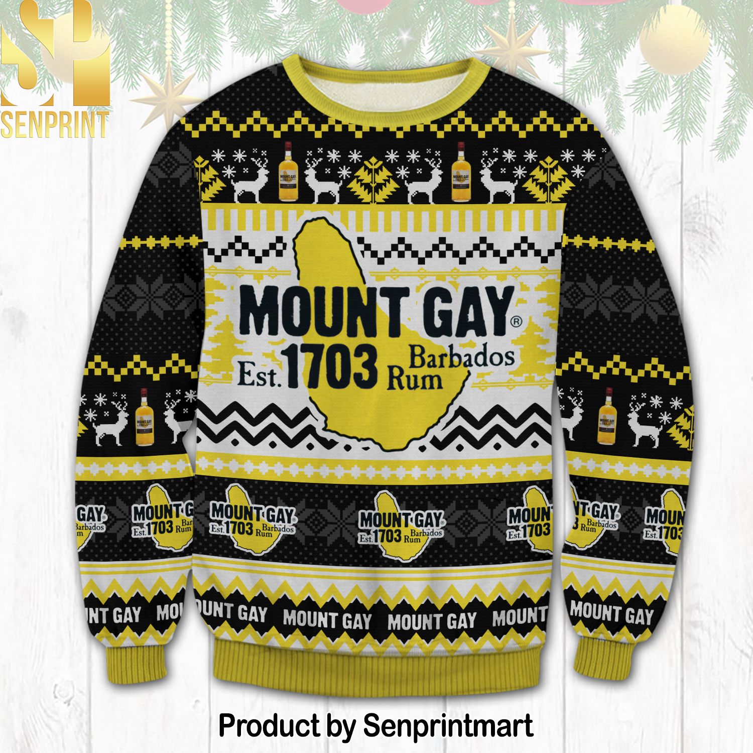 Mount Gay Rum For Christmas Gifts Knitting Pattern Sweater