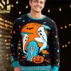Natural Light Ugly Xmas Wool Knitted Sweater