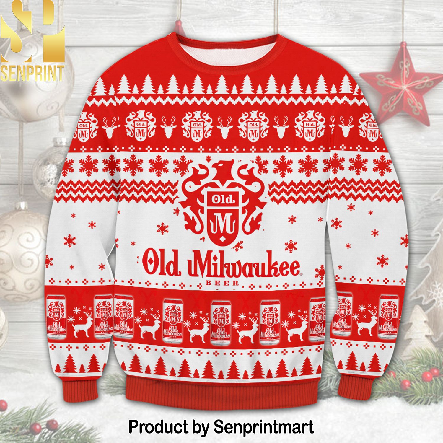 Old Milwaukee For Christmas Gifts Ugly Christmas Holiday Sweater