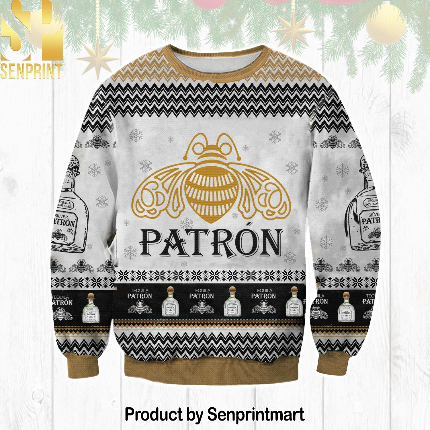 Patron Knitting Pattern Ugly Christmas Sweater