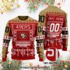 San Francisco 49ers Pug Dog Ugly Xmas Wool Knitted Sweater