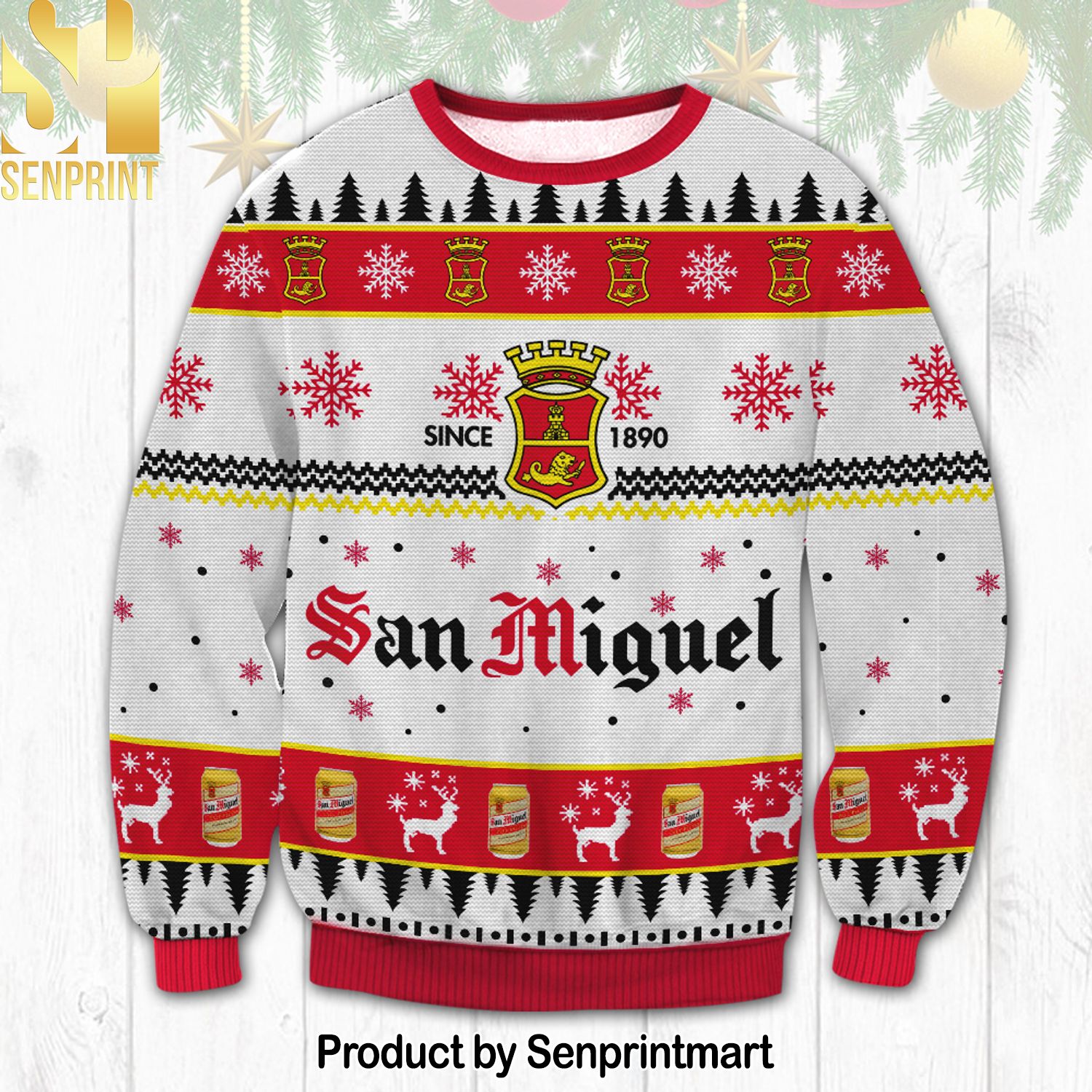 San Miguel For Christmas Gifts Christmas Ugly Wool Knitted Sweater