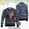 Santa Hold Pabst Blue Ribbon For Christmas Gifts Ugly Christmas Holiday Sweater