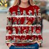 Schipperke Dog Ugly Christmas Wool Knitted Sweater