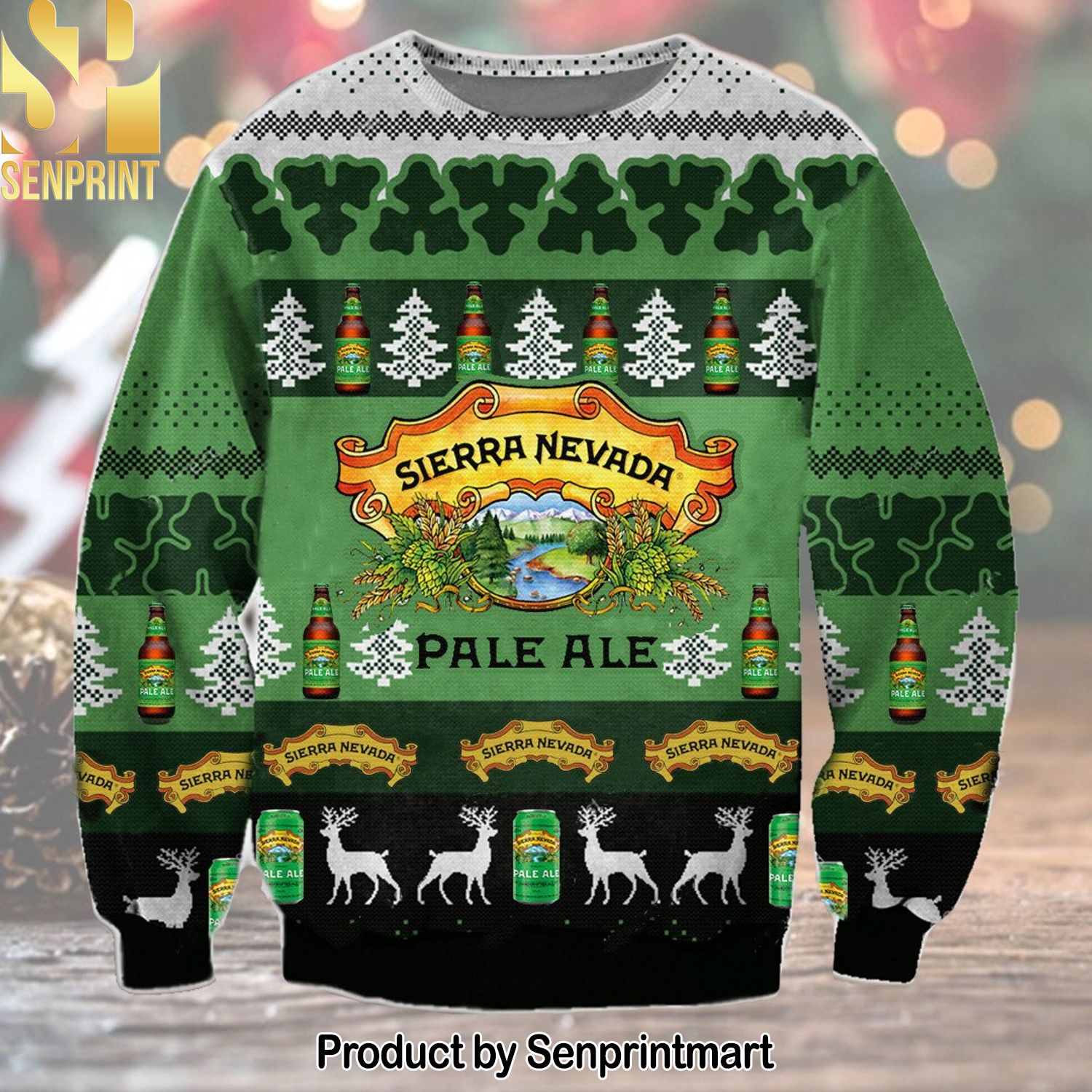 Sierra Nevada Pale Ale For Christmas Gifts 3D Printed Ugly Christmas Sweater