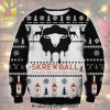 Skeleton Skull For Christmas Gifts Christmas Ugly Wool Knitted Sweater