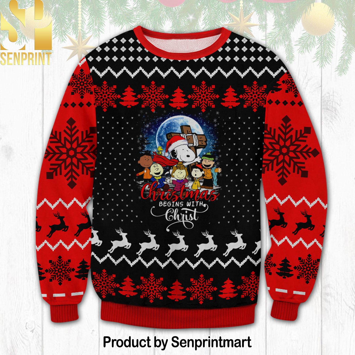 Snoopy Ugly Christmas Holiday Sweater