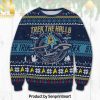 Star War Pew Pew Ugly Christmas Wool Knitted Sweater