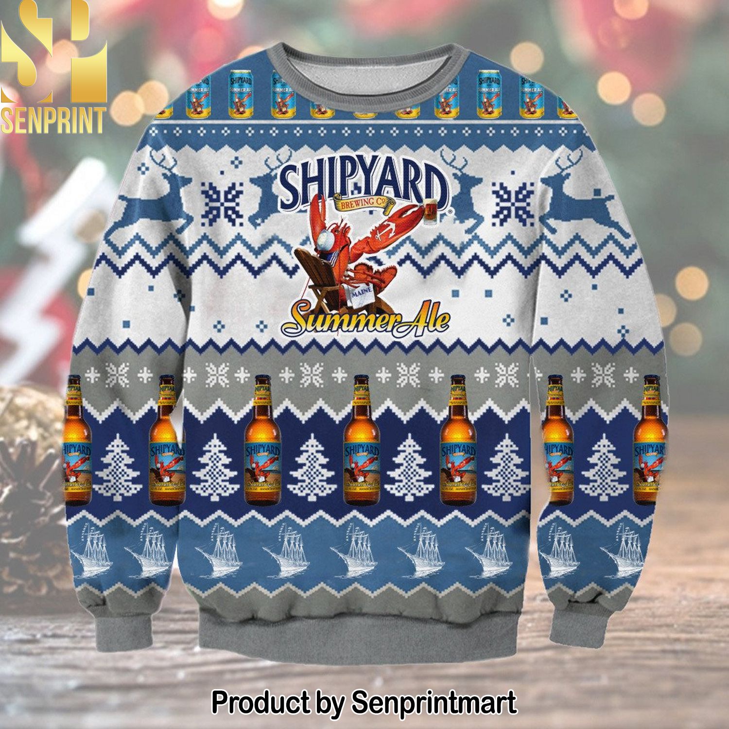 Summer Ale Shipyard Brewing For Christmas Gifts Ugly Christmas Holiday Sweater