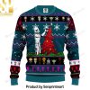Survived Bidet Apocalypse 2021 Ugly Xmas Wool Knitted Sweater
