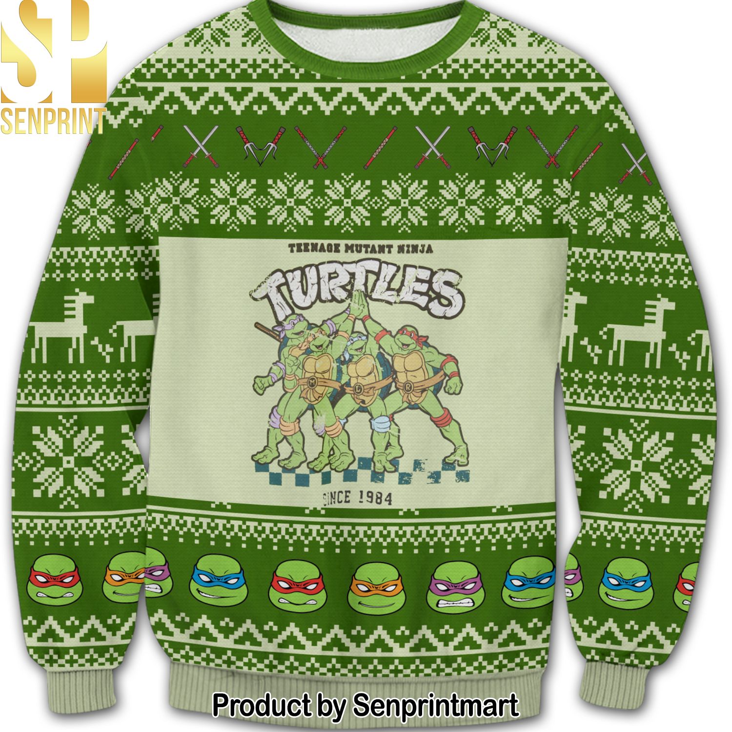 Teenage Mutant Ninja Turtle For Christmas Gifts Ugly Christmas Sweater