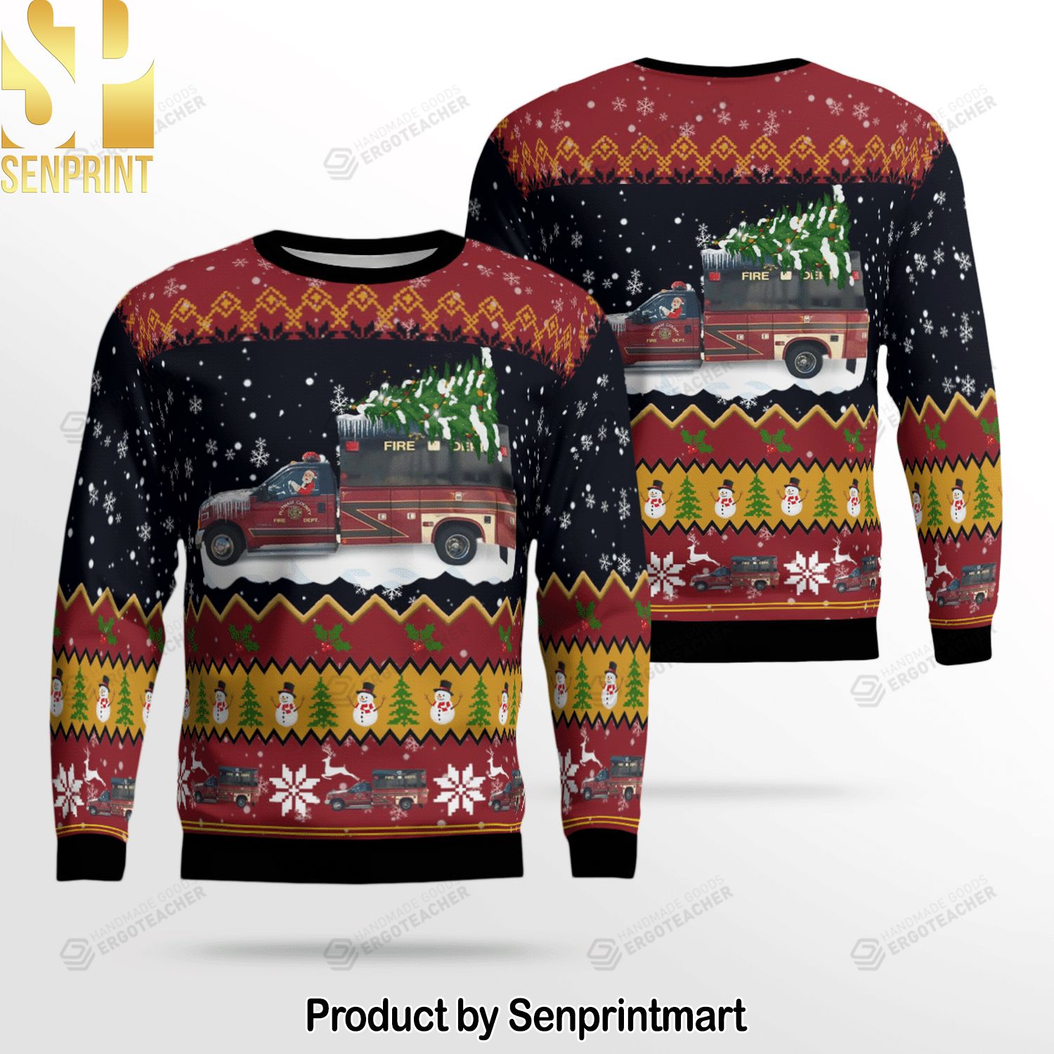 Tennessee Putnam County Fire Department For Christmas Gifts Knitting Pattern Sweater