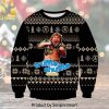 Touch My Jameson I will slap you so hard Ugly Christmas Wool Knitted Sweater