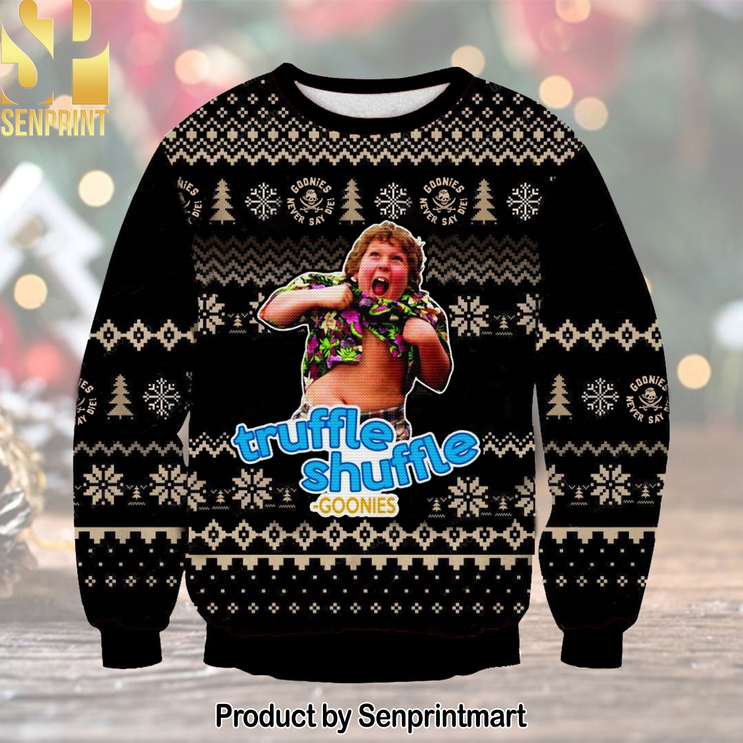 Truffle Shuffle Goonies Ugly Christmas Holiday Sweater