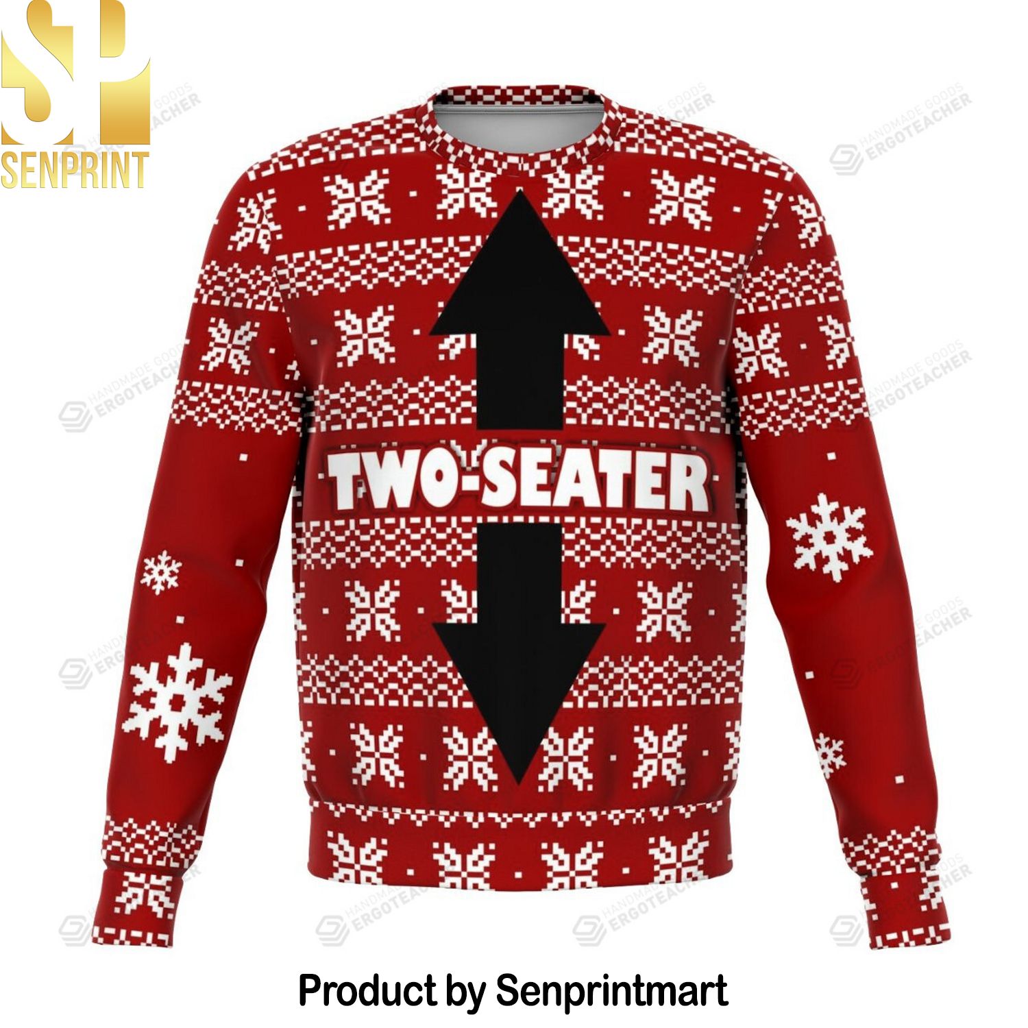 Two Seater For Christmas Gifts Ugly Christmas Holiday Sweater