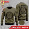 Us Army Custom Rank For Christmas Gifts Ugly Christmas Wool Knitted Sweater