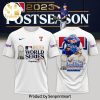 2023 World Series Champions Texas Rangers Logo Black Design Full Printed Shirt