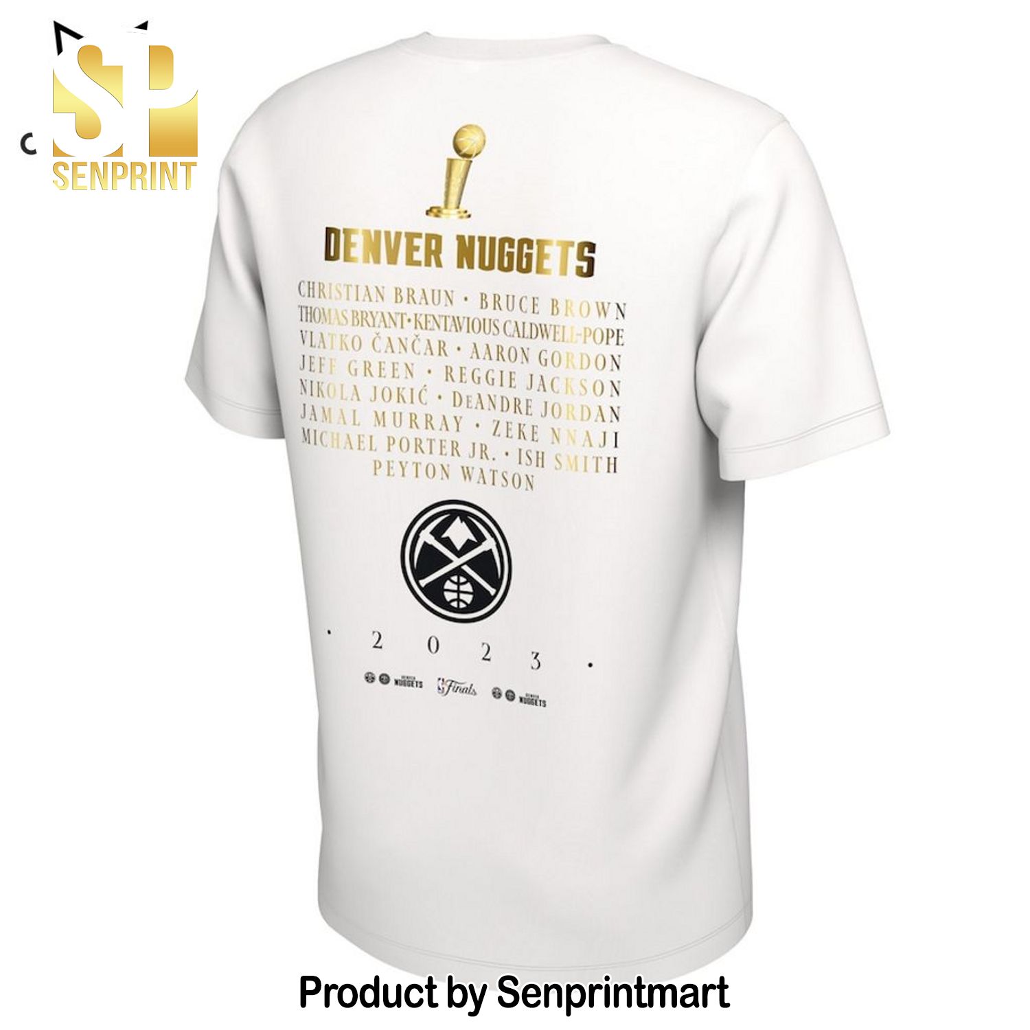 22-23 Champions Denver Nuggets Deisgn Full Print 3D Shirt