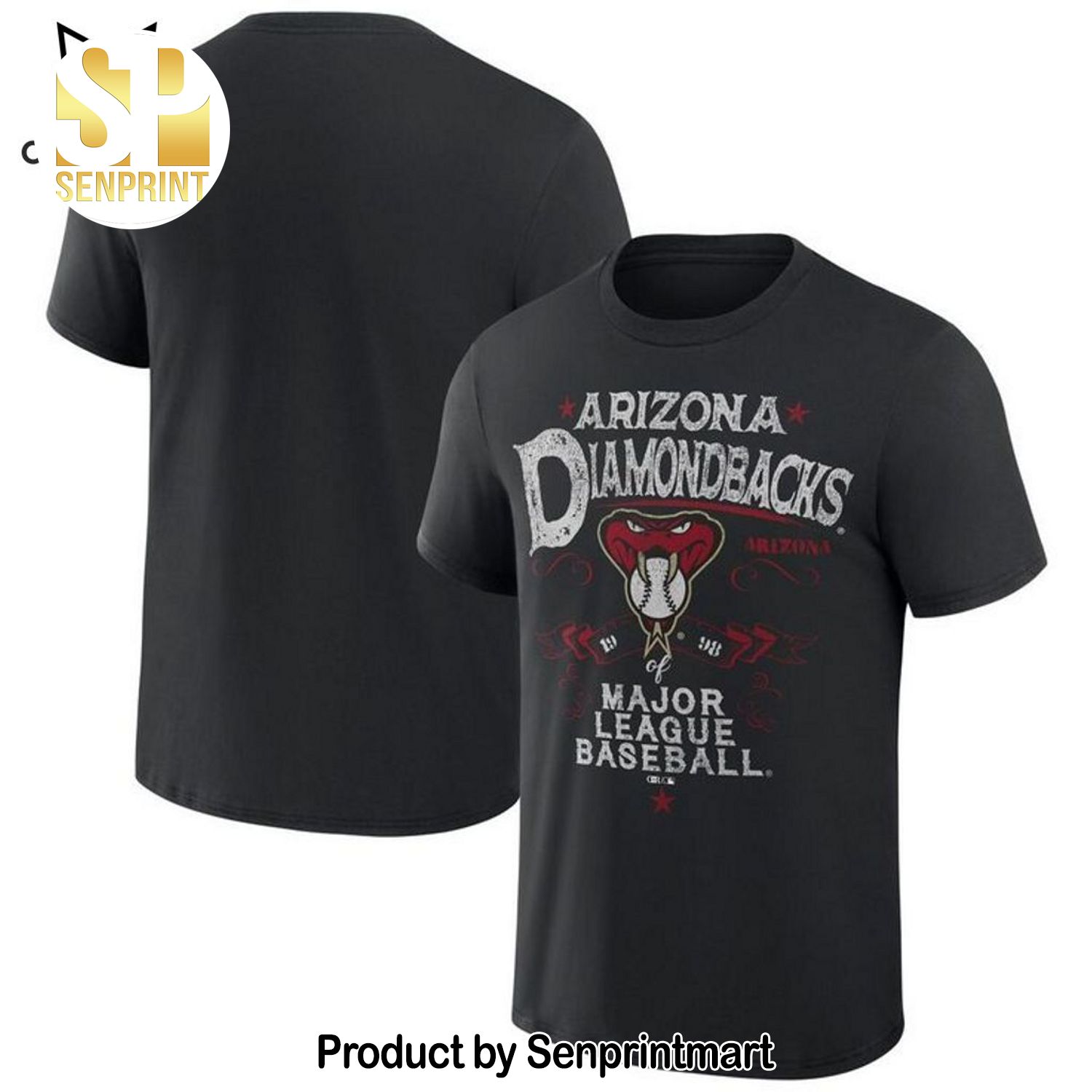 Arizona Diamondbacks Major League Baseball Mascot 3D Full Printing Shirt