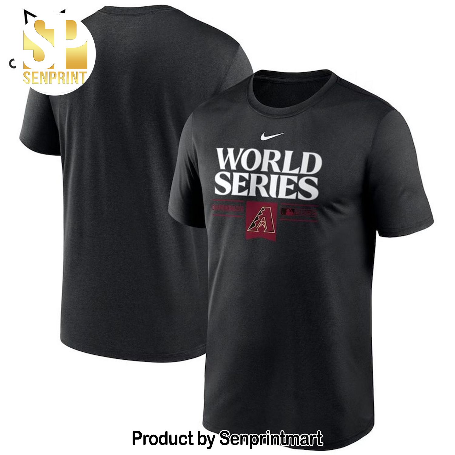 Arizona Diamondbacks World Series Black Full Print 3D Shirt