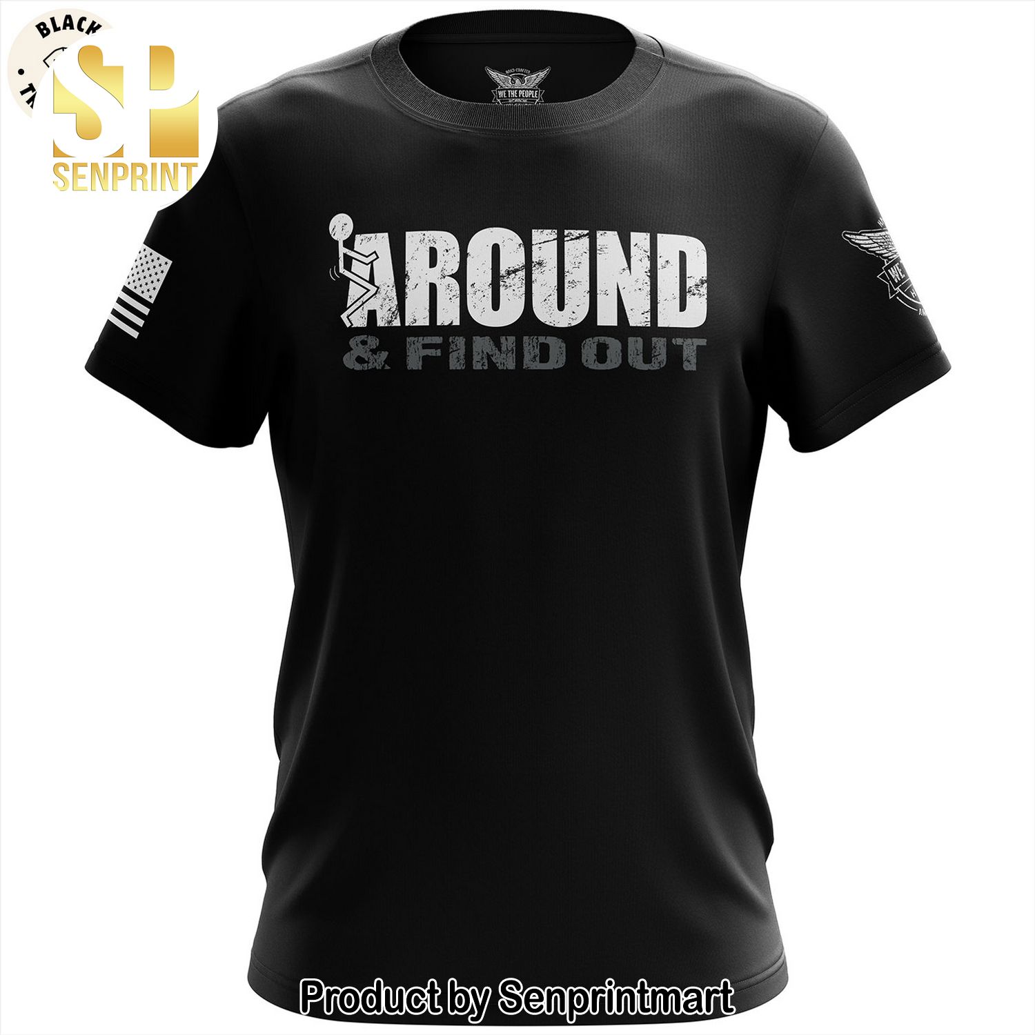 Around And Find Out Colorado Buffaloes Football Black Full Printed 3D Shirt