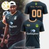 Australian Kangaroos Pacific Rugby League Logo Black 3D All Over Print Shirt