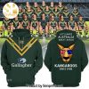 Australian Kangaroos Since 1908 Pacific Rugby League Championships Black Full Print 3D Shirt