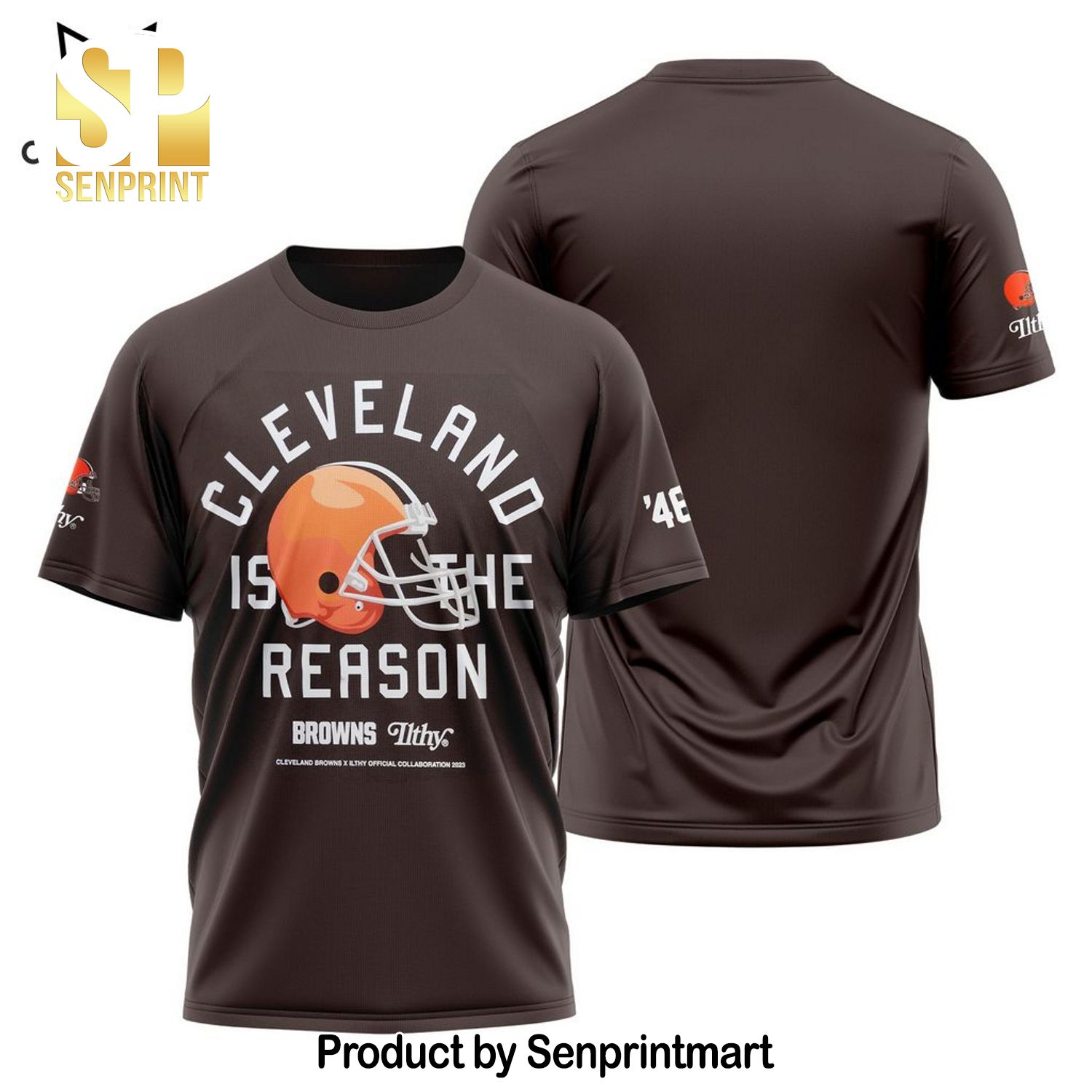Cleverland Is The Reason Browns Logo Black 3D Full Print Shirt
