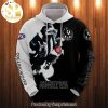 Collingwood Football Club Mascot White Black Mixed Together Design Full Printed Shirt