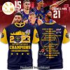 Denver Nuggets Conference Champions Free Throw Graphic Logo 3D All Over Print Shirt