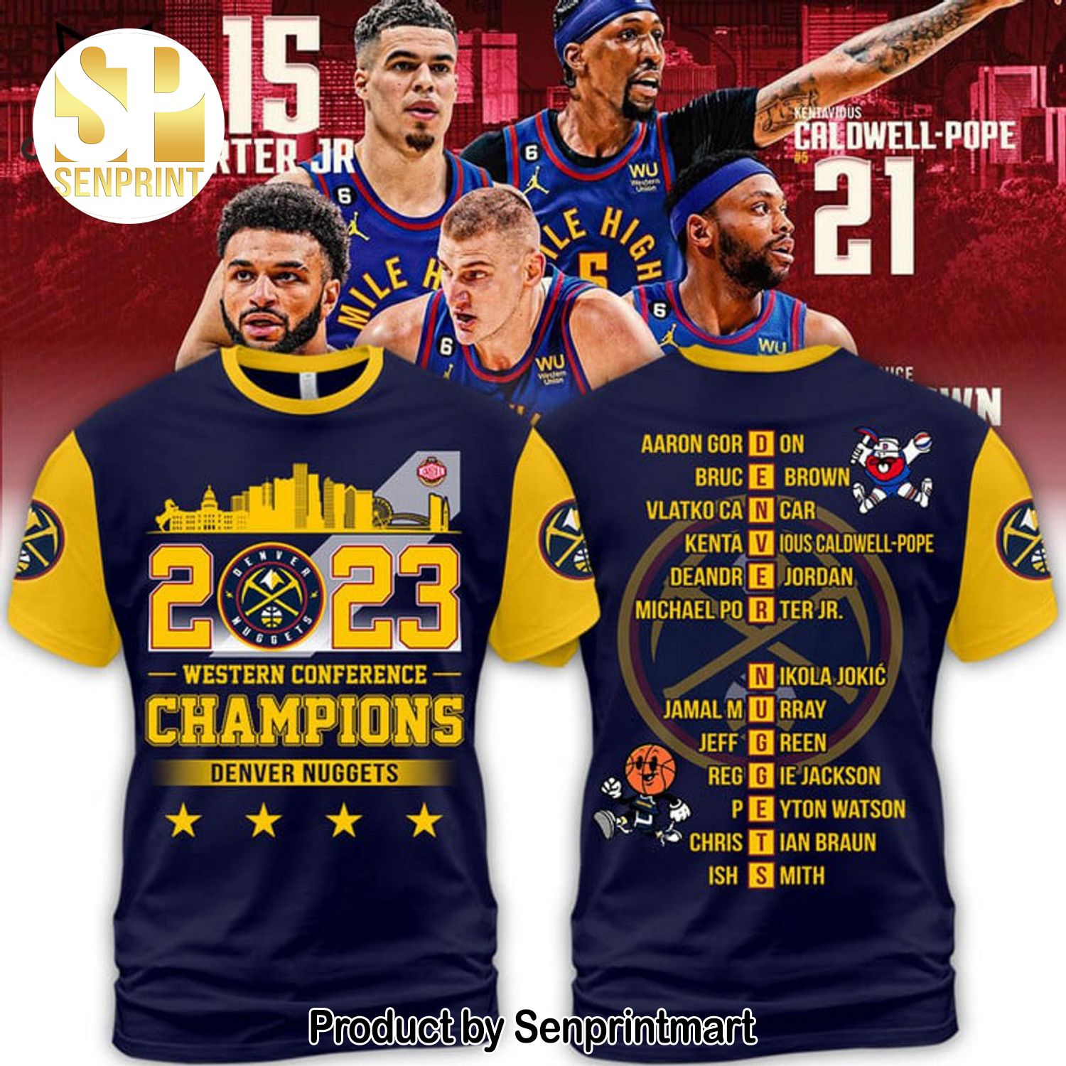 Denver Nuggets Conference Champions All Over Print Shirt