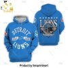 Detroit Lions Grit Mascot Blue Design 3D Shirt