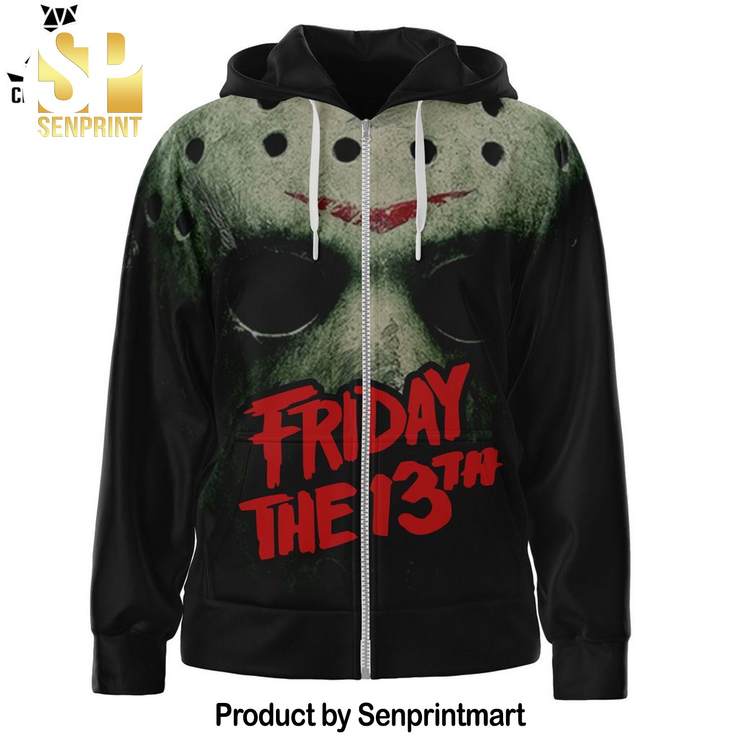 Friday The 13th Skull Design Full Printing Shirt