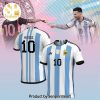 Lionel Messi Logo Black 3D Full Printed Shirt