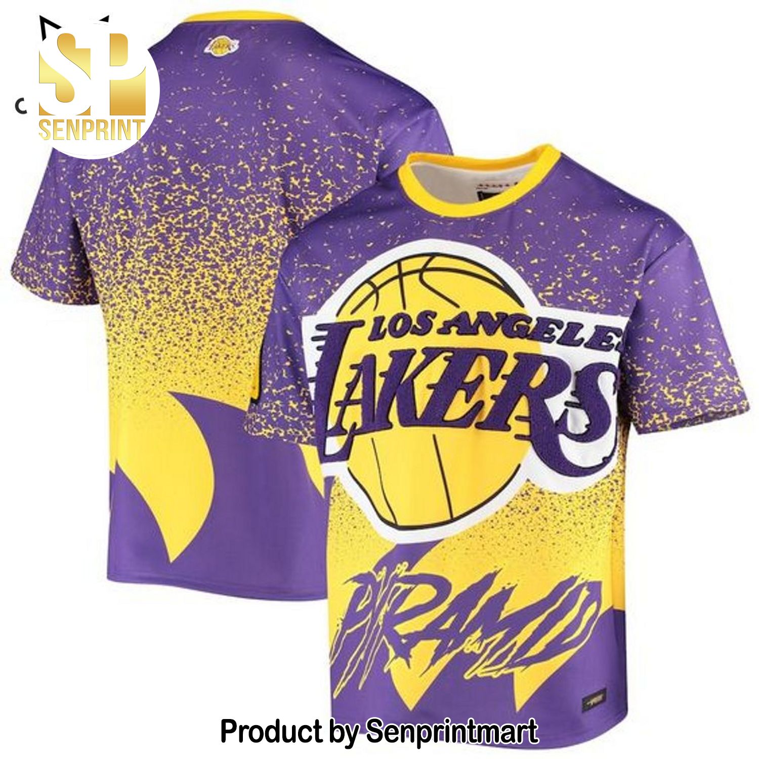 Los Angeles Lakers Pyramid Full Print 3D Shirt