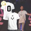 Miami Lionel Messi Logo Pink White Shirt Full Printing 3D Shirt