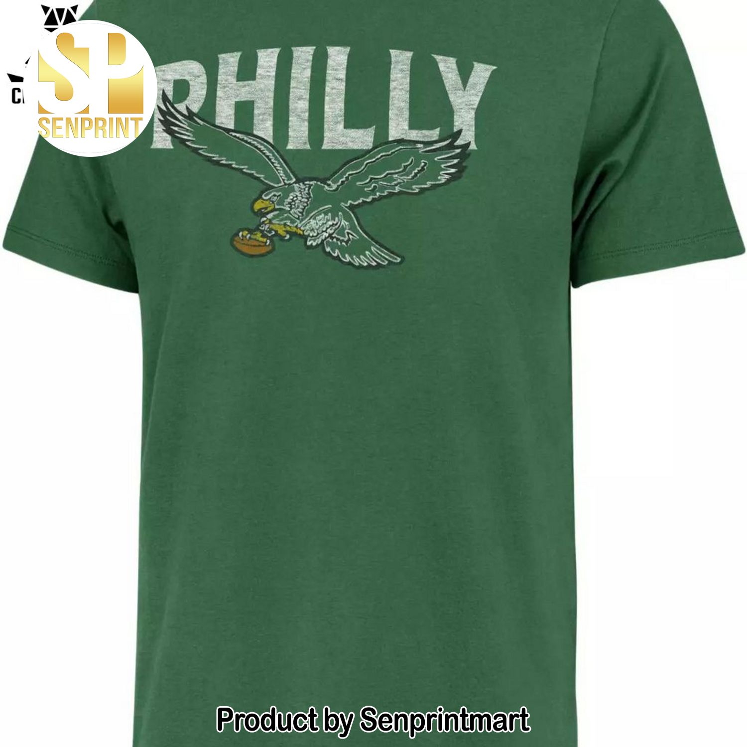 NFL Philadelphia Eagles Green Mascot 3D All Over Printed Shirt