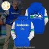 NFL Seattle Seahawks Mascot Blue Design 3D Shirt