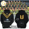 Personalized Australian Kangaroos Pacific Rugby League Championships Black Logo 3D Full Printing Shirt