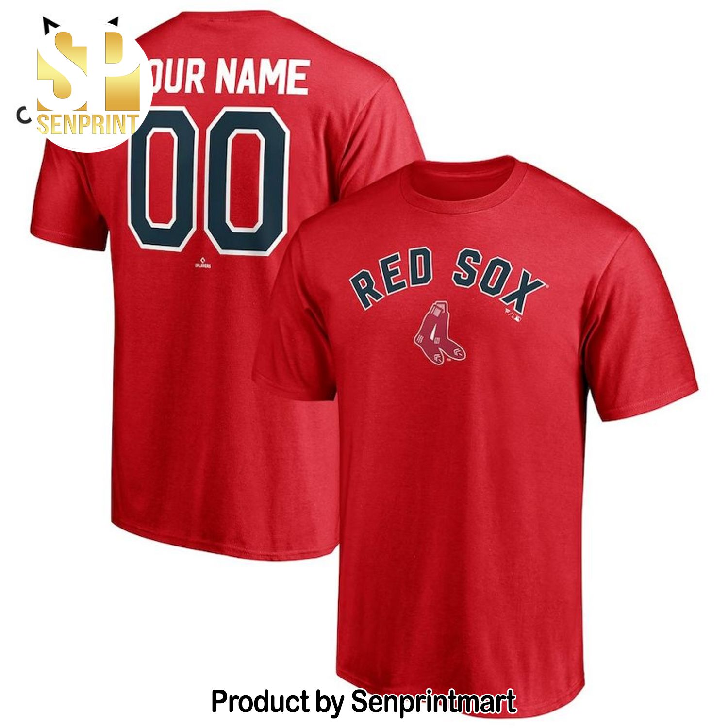 Personalized Boston Red Sox Logo Full Printed 3D Shirt