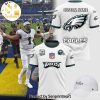 Personalized Philadelphia Eagles 2023 Mascot Design On Sleeve 3D Shirt