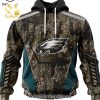 Personalized Philadelphia Eagles Special Camo Hunting Design With Skull Art Full Printed Shirt