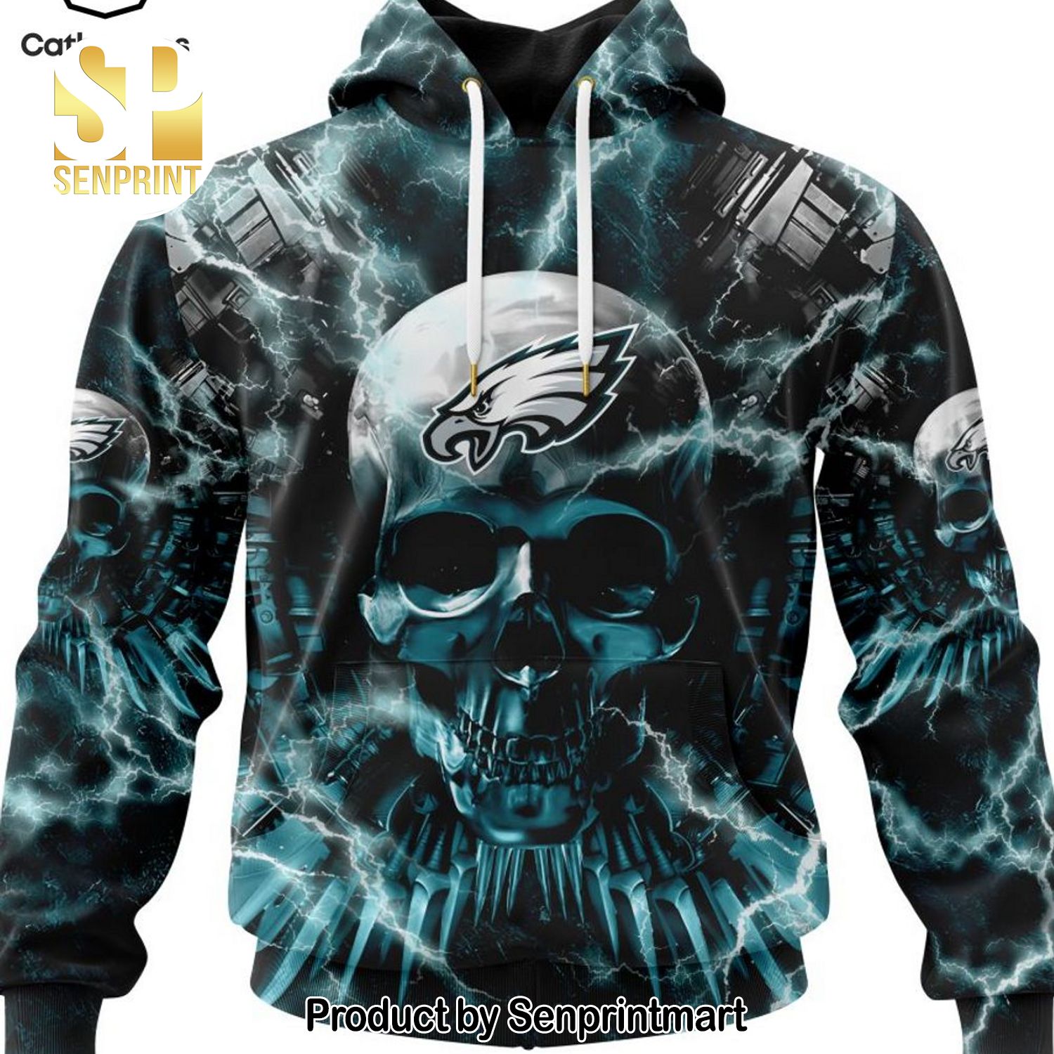 Personalized Philadelphia Eagles Special Expendables Skull Design Full Printing Shirt